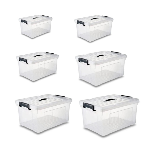 Portable Portable Covered Plastic Toy Organizer, Transparent Plastic Organizer, Storage Organizer, Desktop Organizer Box